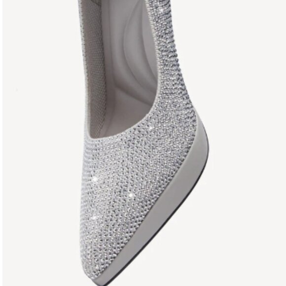 StyleFlex Pointed Toe Heeled Platform Pumps - Picture 6 of 7